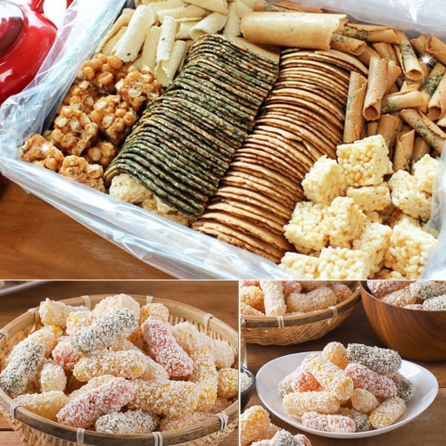 알뜰2호 전병+유과 선물세트/찹쌀유과 강정 전통과자 한과