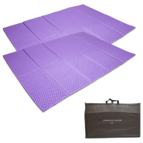 엠보싱 캠핑매트 중형 퍼플 2개 (200x140)