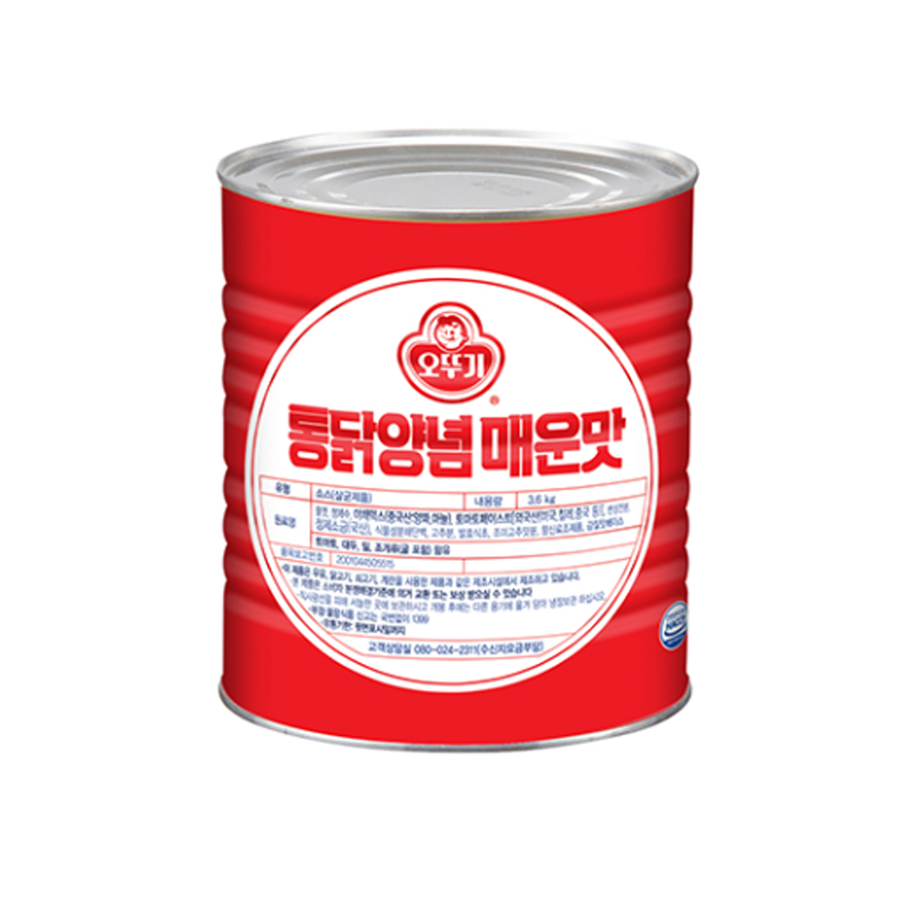 오뚜기 통닭양념 매운맛 3.6kg (4개)_이미지