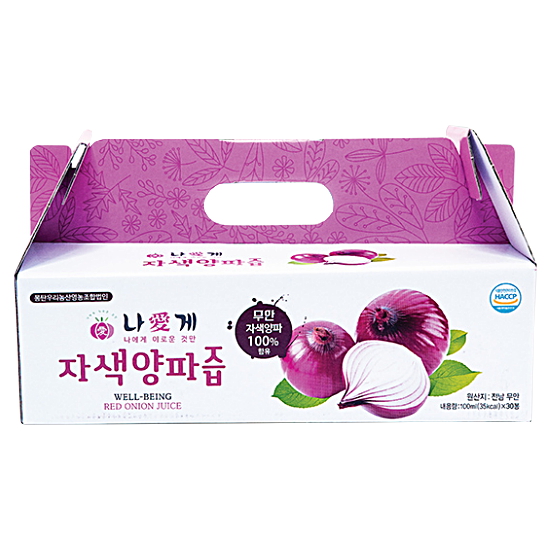 몽탄우리농산협동조합 나애게 자색양파즙 100ml 30포 (1개)_이미지