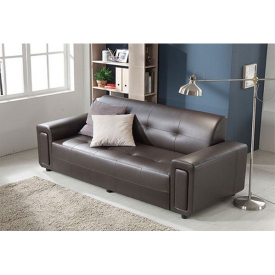 동서가구 라코 가죽소파 3인용