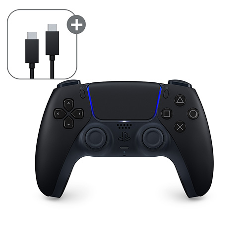  PS5 듀얼센스 +PC용 USB 케이블, 미드나이트 블랙
