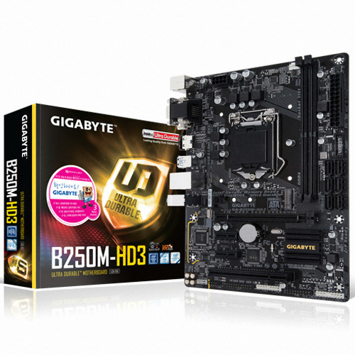 GIGABYTE GA-B250M-HD3 듀러블에디션 제이씨현