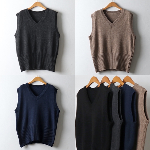 아이우먼 위쉬몰 EB 브이레이어드니트조끼 J528H412 빅사이즈