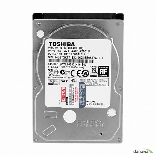 도시바 MQ01ABD SATA2/5400/8M/노트북용/해외구매