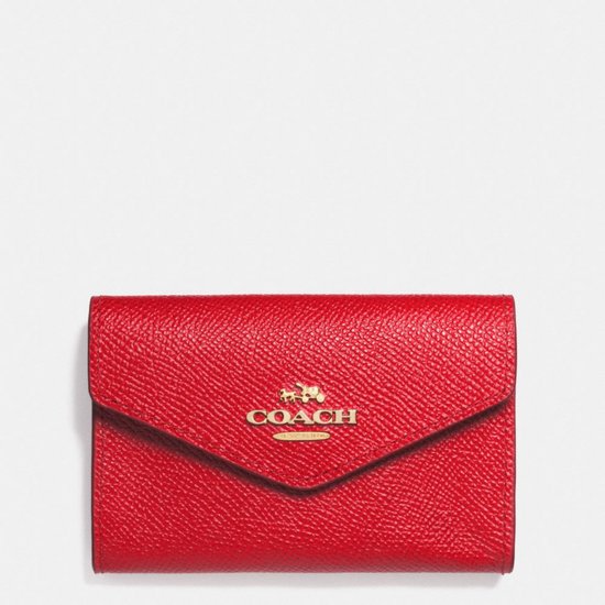 코치 엔벨롭 카드 케이스 인 크로스그레인 레더 52767 LIRED