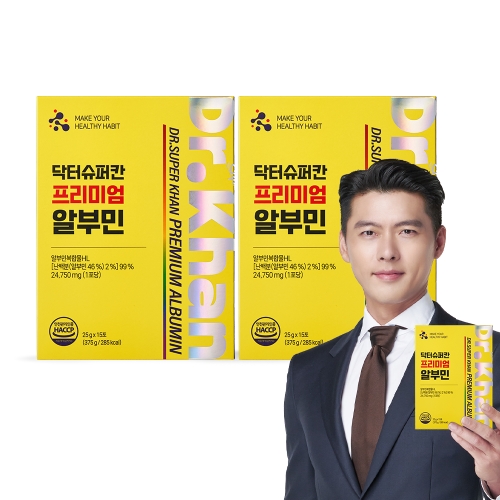 에이치엘사이언스 닥터슈퍼칸 프리미엄 알부민 15포 (2개)_이미지