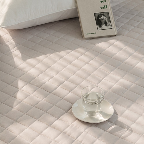 드리울 순면 부드러운 누빔 매트리스 커버 (싱글 S)_이미지