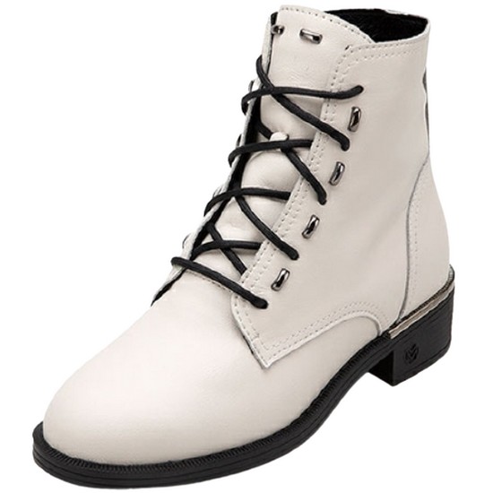 미소페 굽장식 레이스업 워커 012146034_이미지