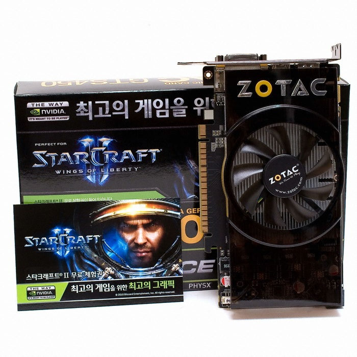 ZOTAC 지포스 GTS450 K810 D5 1GB 스타크래프트II 조텍코리아
