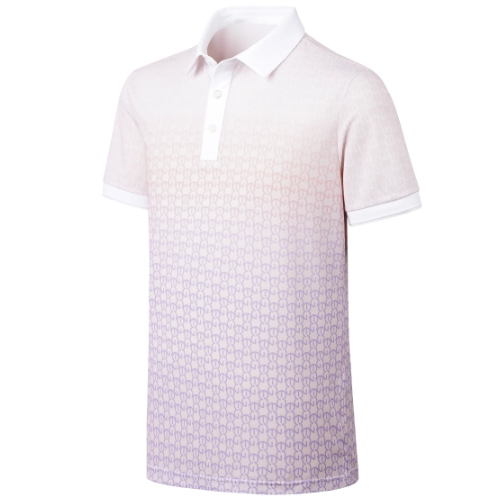  엘르골프 시즌 패턴 프린트 반팔 티셔츠 6I35217