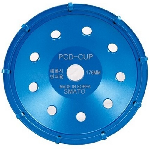 스마토 7인치 18P 에폭시핸드용 PCD컵 사각소_이미지