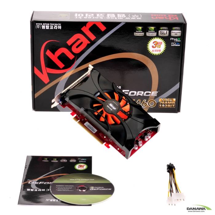 엠탑코리아 Khan 지포스 GTX460 SE HDMI D5 768MB_이미지