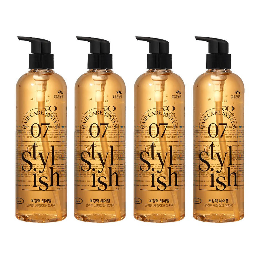 코스모코스 꽃을든남자 헤어케어 시스템 초강력 헤어 젤 500ml (4개)