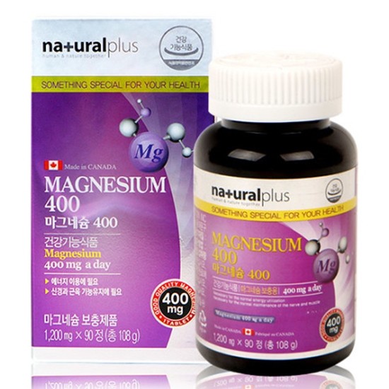 내츄럴플러스 마그네슘 400 90정 (4개)_이미지