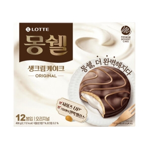롯데제과 몽쉘 생크림케이크 408g (1개)_이미지