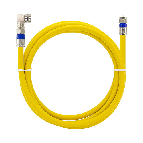 탑라인에이치디 솔탑 고급형 RF 안테나 옐로우 꺾임 TV 동축 케이블 (SOLTOP-1171, 7m)_이미지