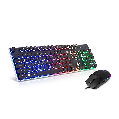 �Ѽ���ǻ�� MKM200 RAINBOW ���൹ Ű���� ���콺 ��Ʈ