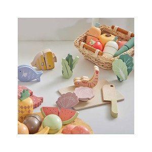 new피에스타 원목 자르기풀세트 27종 세트