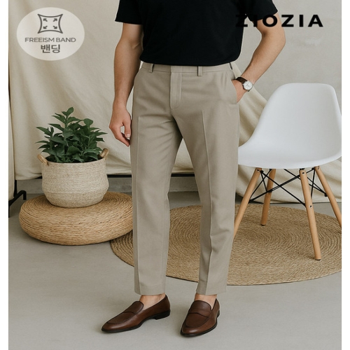 테이퍼드핏 에어로쿨 사이드 밴딩 팬츠 ABD2PP1103A