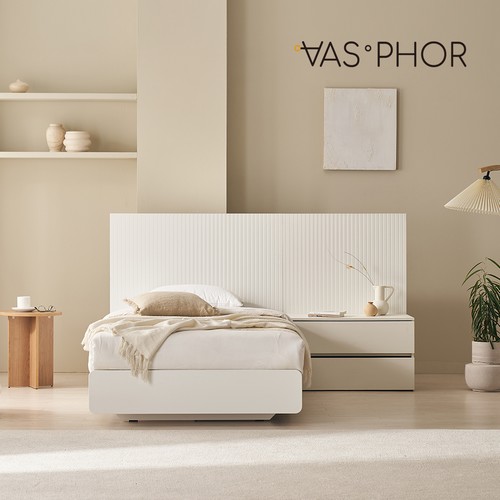 바스포르 시손느 템바보드 평상형 LED 호텔침대 SS+800협탁 (컴포트유로탑독립)