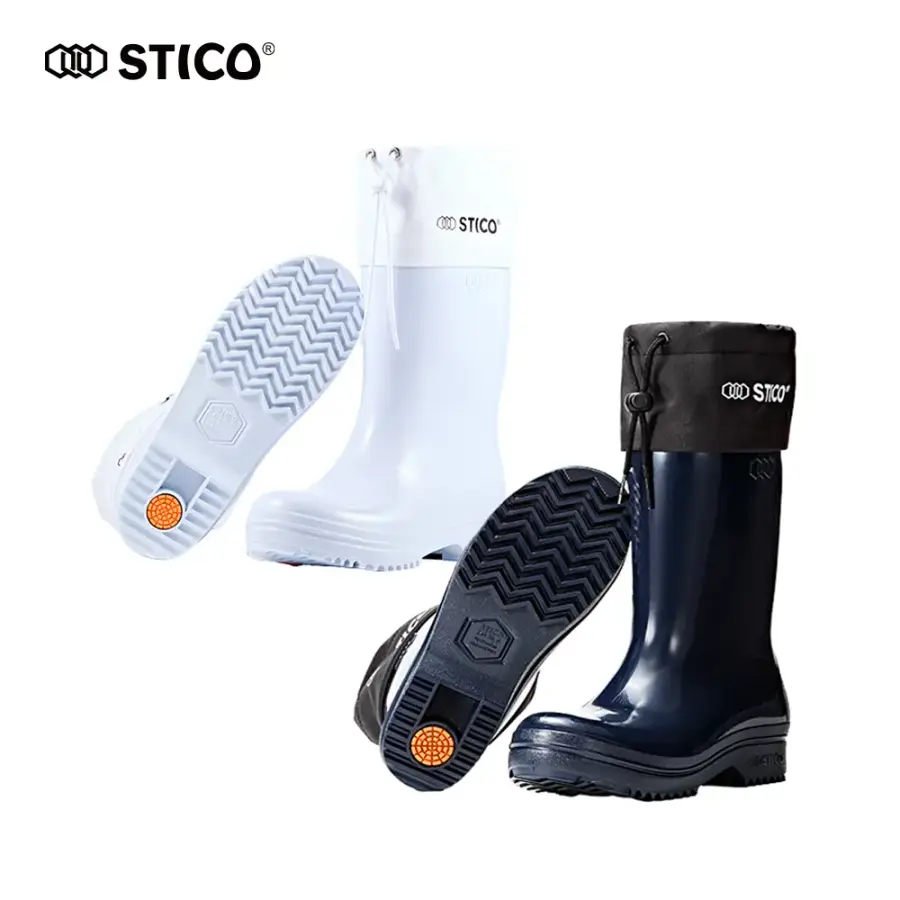 스티코 SEB-P36 미끄럼방지 카프 요딩 장화 화이트 네이비_이미지