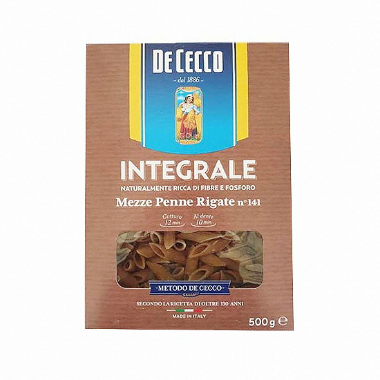 데체코 통밀 메치 펜네 리가테 인테그랄레 500g (6개)_이미지