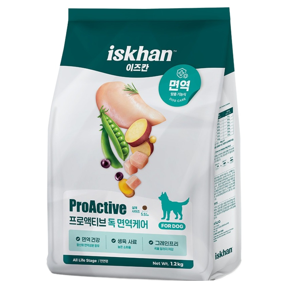 이즈칸 독 프로액티브 면역케어 1.2kg (2개)_이미지