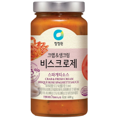 청정원 비스크로제 스파게티소스 600g (6개)_이미지