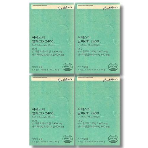 에스더포뮬러 여에스더 여에스더 알파CD 2400 14포 (4개)