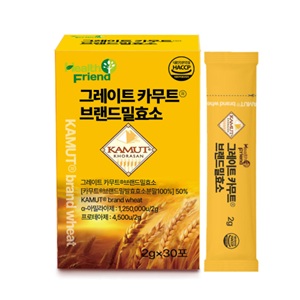 헬스프랜드 그레이트 카무트 브랜드밀효소 30포 (2개)_이미지