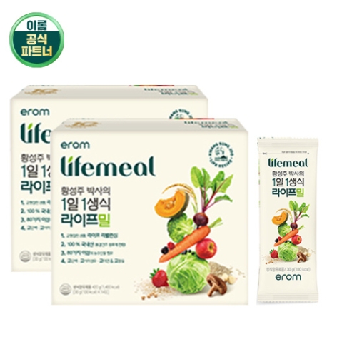 이롬 황성주 박사의 1일 1생식 라이프밀 30g 14포 (2개)_이미지