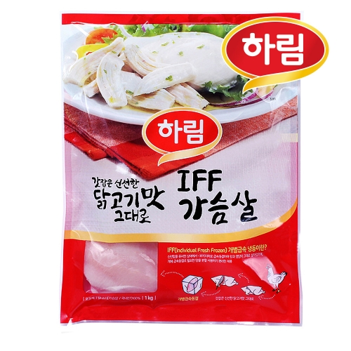 갓잡은 신선한 닭고기맛 그대로 IFF 가슴살 1kg