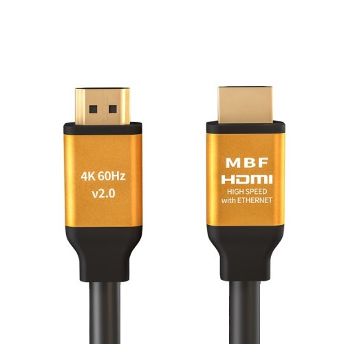 엠비에프 HDMI v2.0 골드 슬림단자 케이블 (MBF-GSH2020, 2m)