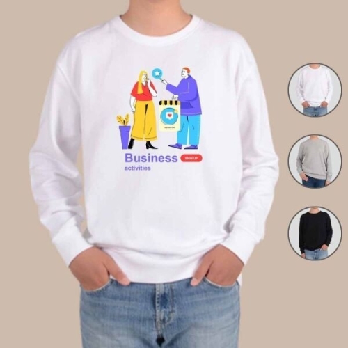맨투맨 남여공용 마케팅 쇼핑 비즈니스 그림 MARKETING5