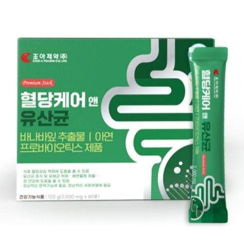 조아제약 혈당케어 앤 유산균 2g 60포