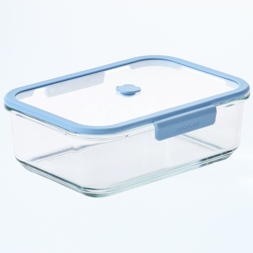 베큐씰 내열유리 진공 밀폐용기 직사각 2300ml