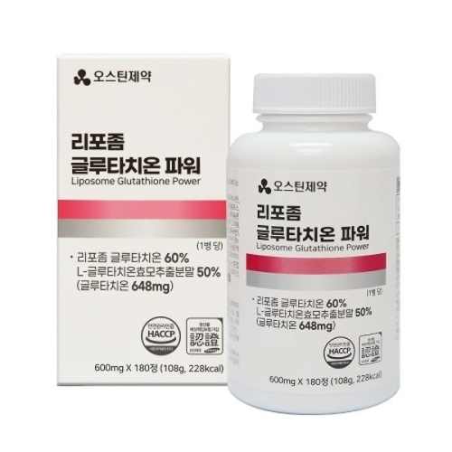 오스틴제약 리포좀 글루타치온 파워 600mg 180정 (4개)_이미지