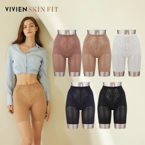 비비안 여성 스킨핏 사각 롱 거들 팬티패키지_이미지