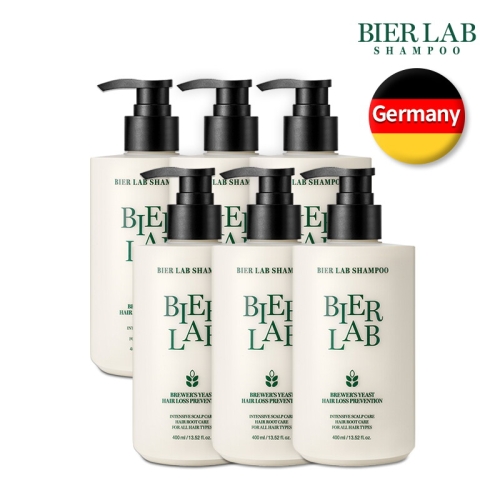 비어랩 독일 맥주효모 탈모샴푸 400ml (6개)_이미지