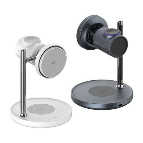 트리니 Qi2 3in1 25W 쿨링팬 무선충전기 TR-Qi25W (갤럭시/애플워치용)_이미지