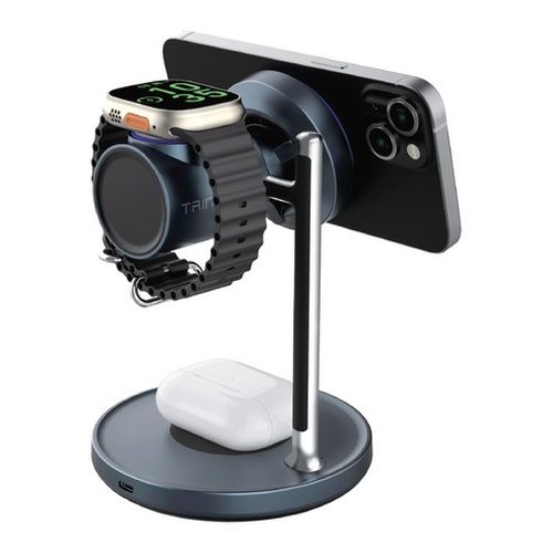 트리니 Qi2 3in1 25W 쿨링팬 무선충전기 TR-Qi25W (갤럭시/애플워치용)_이미지