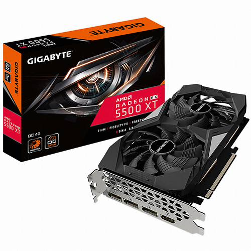 GIGABYTE 라데온 RX 5500 XT UDV OC D6 4GB