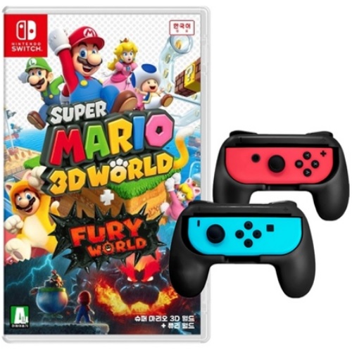 Nintendo 슈퍼 마리오 3D 월드 + 퓨리 월드 한글판 (SWITCH, 패키지칩/핸드그립 추가)