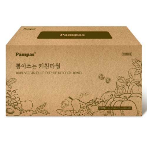 팜파스 뽑아쓰는 키친타월 130매이미지입니다. 누르면 해당 게시물로 새창이동합니다.