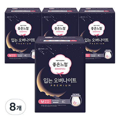 ㅤ입는 오버나이트 프리미엄 중형 4개