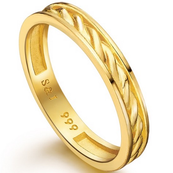 수앤진골드 코드 레이어드 반지 3.75g_이미지