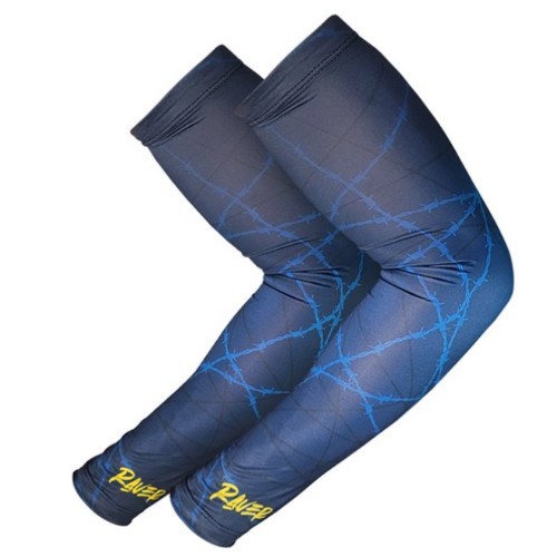 RAVER 패턴 여름 쿨 팔토시 2p (네이비와이어)