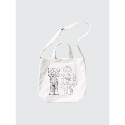 유니클로 남성 여성 카우스 앤디워홀 투웨이 토트백 숄더백 가방 블랙 473556_이미지