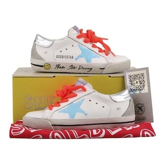 골든구스 키즈 골든구스 키즈 슈즈 GYF00274 F002537 <b>10900</b> WHITE TURQUOISE